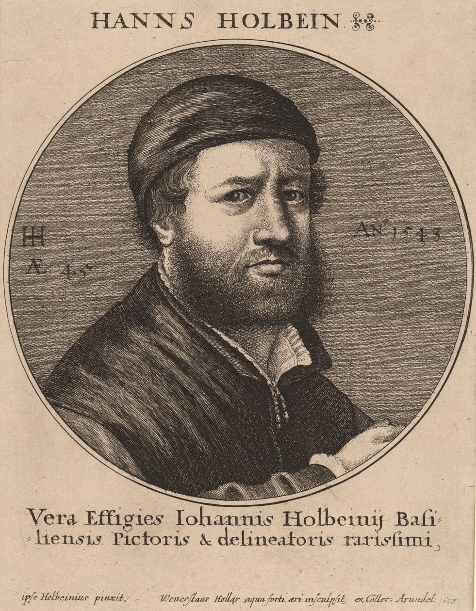 Hans Holbein, o Jovem, 1647. de Wenceslaus Hollar