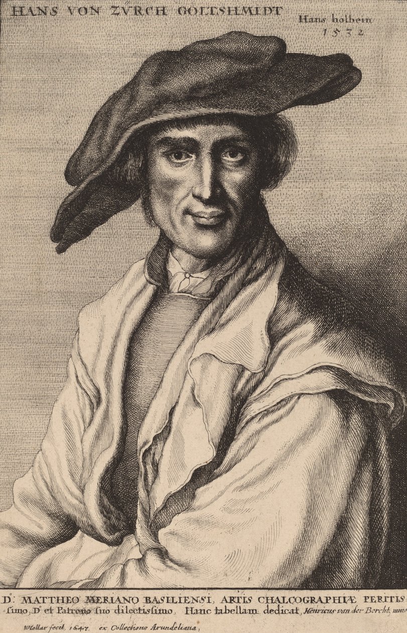 Hans von Zurch, Goldsmith, 1647. de Wenceslaus Hollar