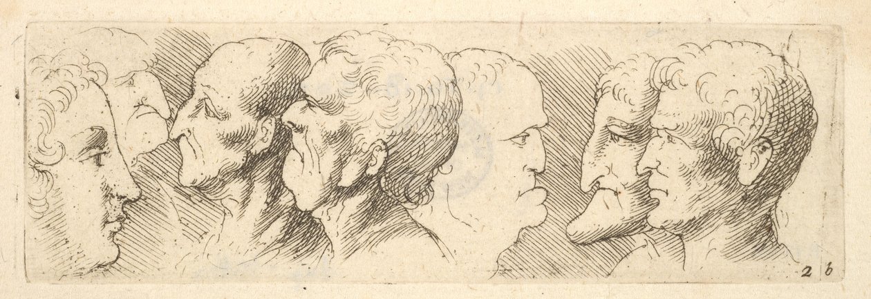 Estudos principais, 1625-77 de Wenceslaus Hollar