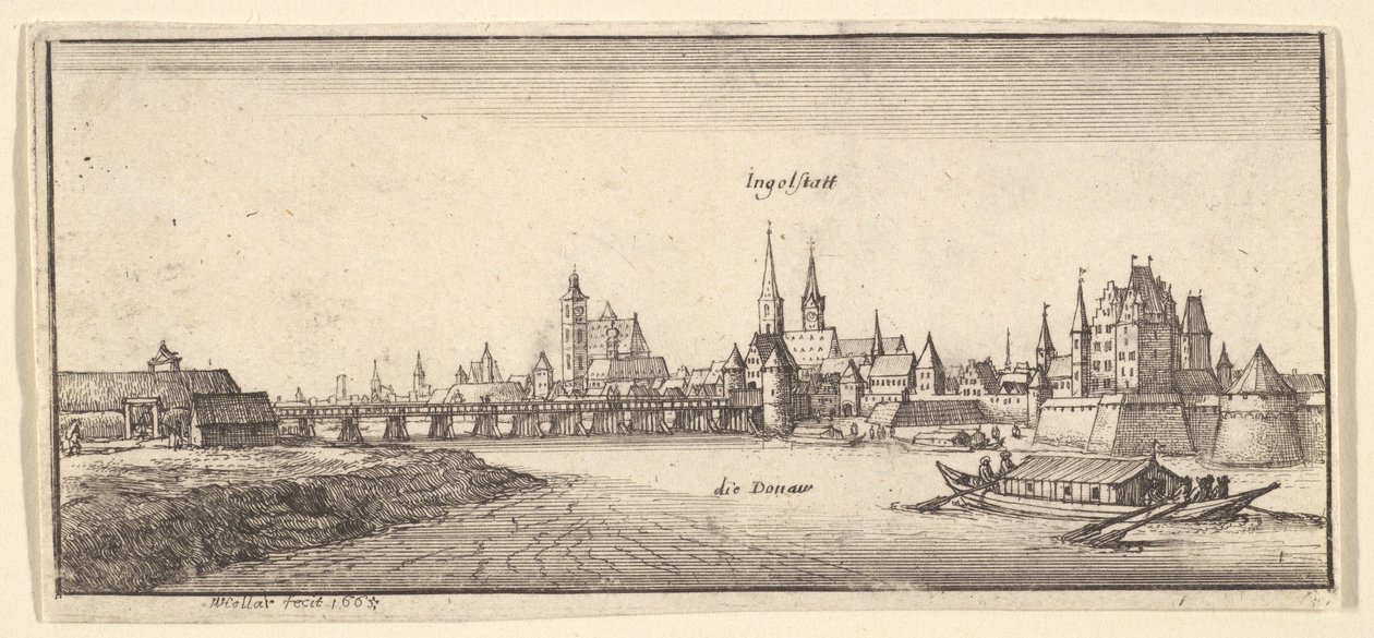Ingolstadt, extraído de «German Views» de Wenceslaus Hollar