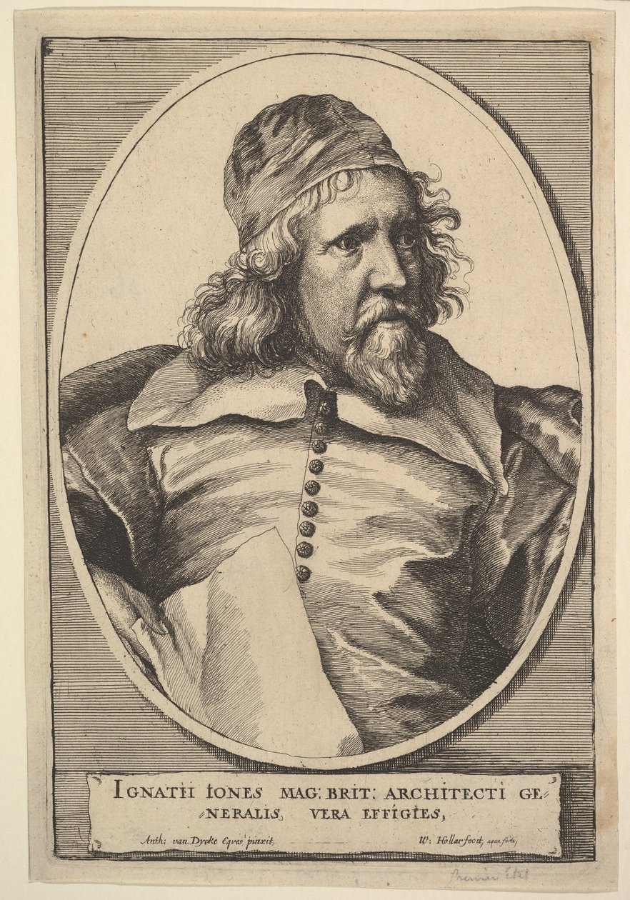 Inigo Jones, 1655.  de Wenceslaus Hollar