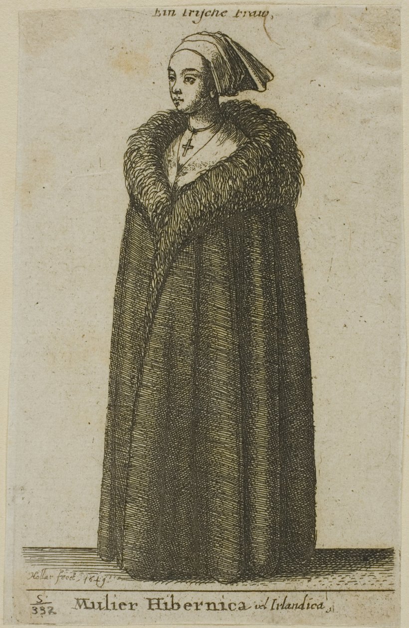 mulher irlandesa de Wenceslaus Hollar