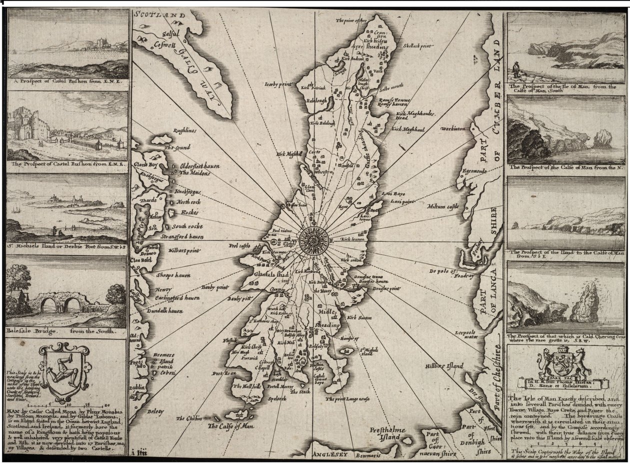 Ilha de Man de Wenceslaus Hollar