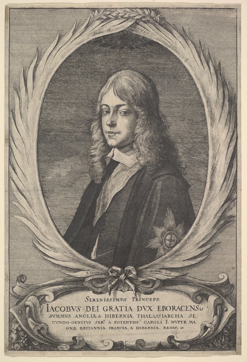 James, duque de York, 1651. de Wenceslaus Hollar