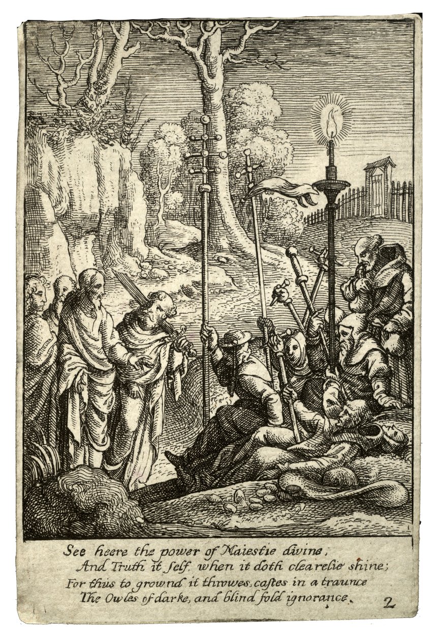 Jesus confrontando os seus detratores de Wenceslaus Hollar