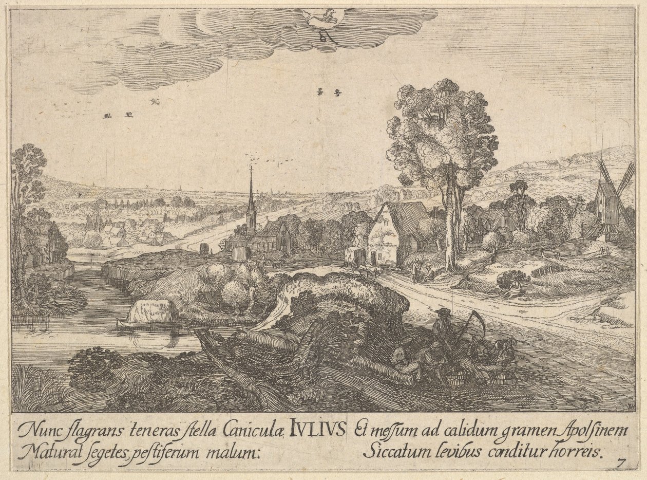 Julho de 1628-29. de Wenceslaus Hollar