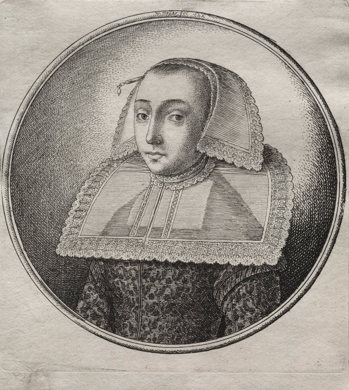 A esposa do comerciante de Hanan de Wenceslaus Hollar