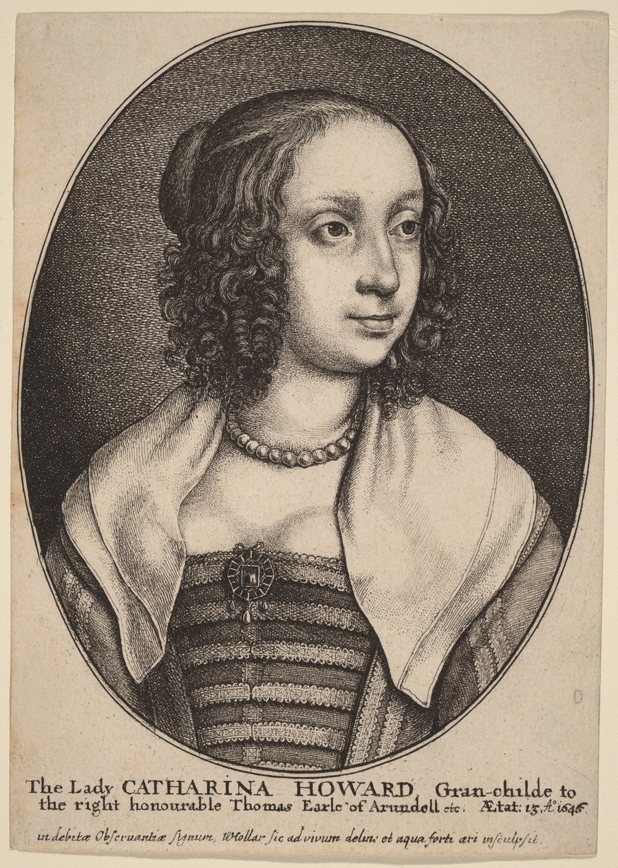 Lady Catherine Howard de Wenceslaus Hollar