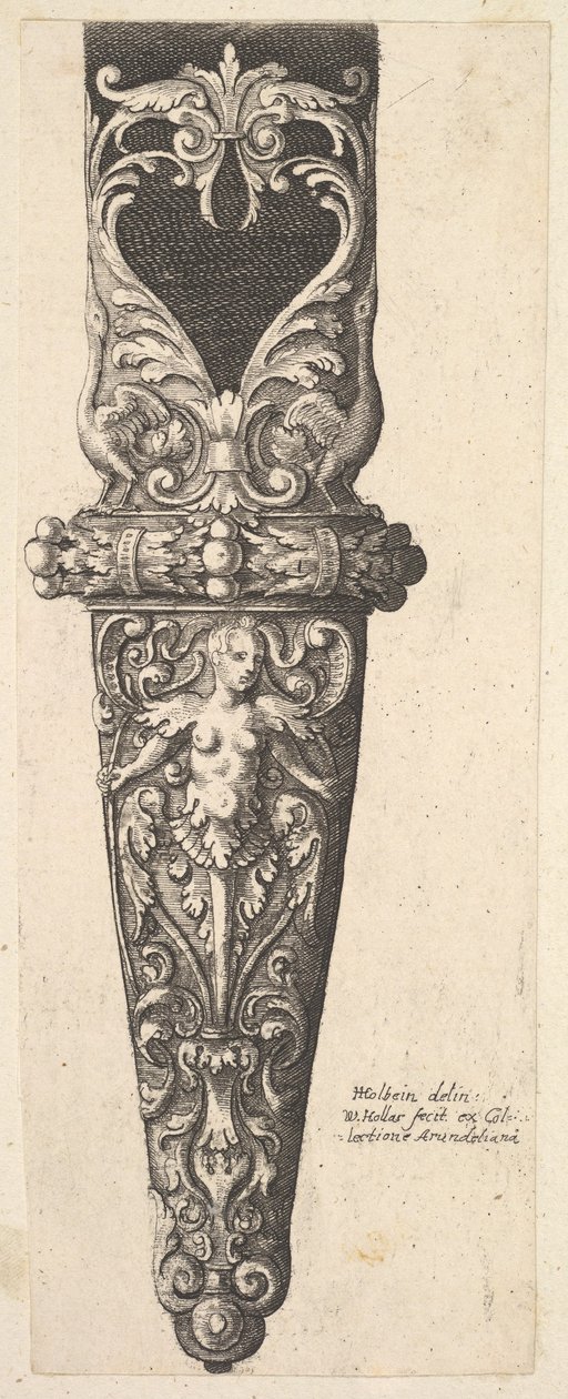 Porção inferior de uma bainha, 1625-77. de Wenceslaus Hollar