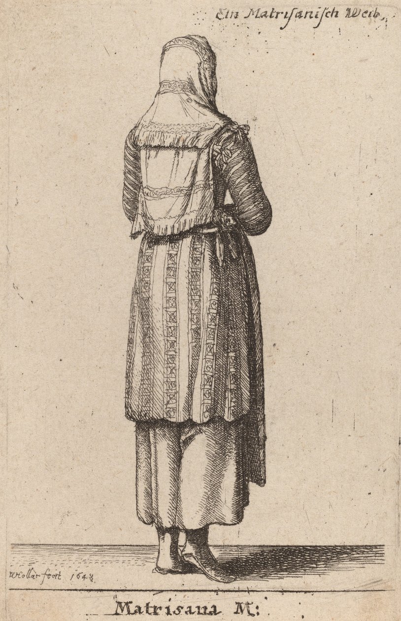 Matrisana m., ೧೬೪೮. de Wenceslaus Hollar