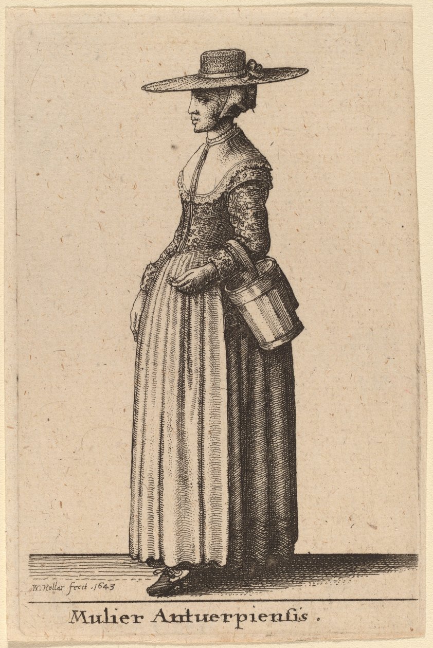 Mulier Antuerpiensis de Wenceslaus Hollar