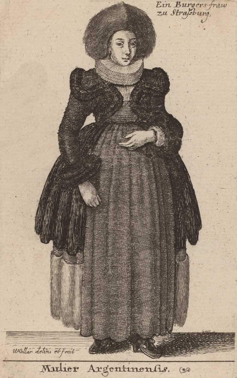 Mulier Argentinensis. de Wenceslaus Hollar