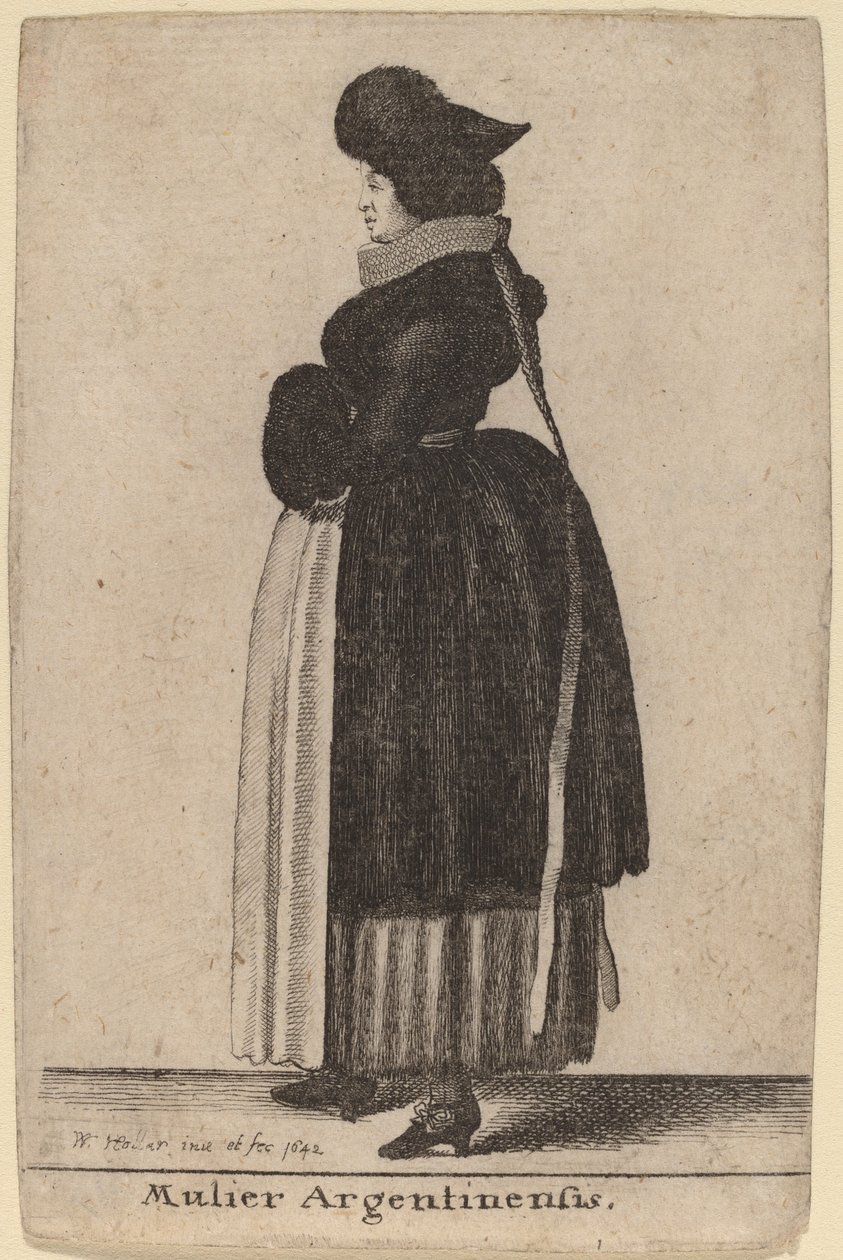 mulher argentina de Wenceslaus Hollar