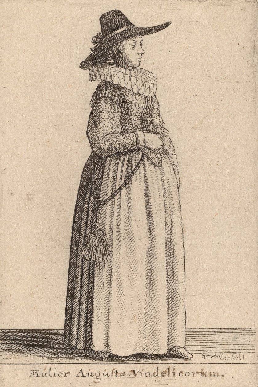 Mulier Augustae Vindelicorum. de Wenceslaus Hollar