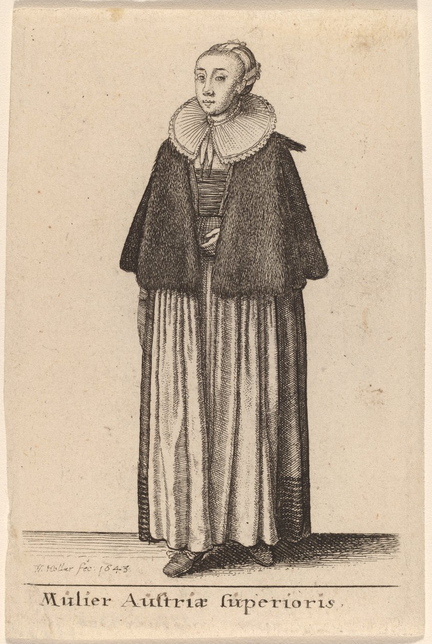 Mulier Austriae Superioris de Wenceslaus Hollar
