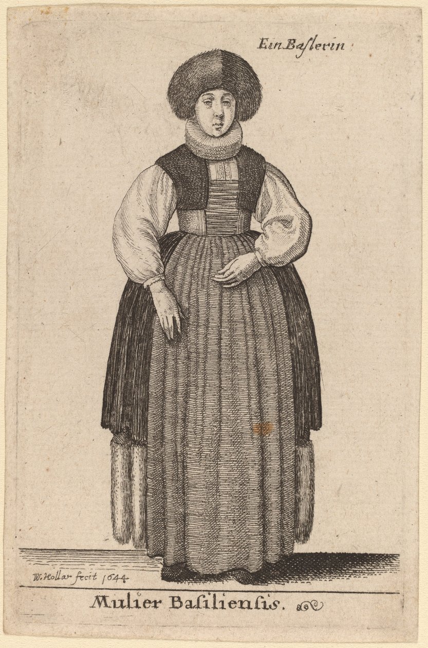A mulher de Basileia de Wenceslaus Hollar