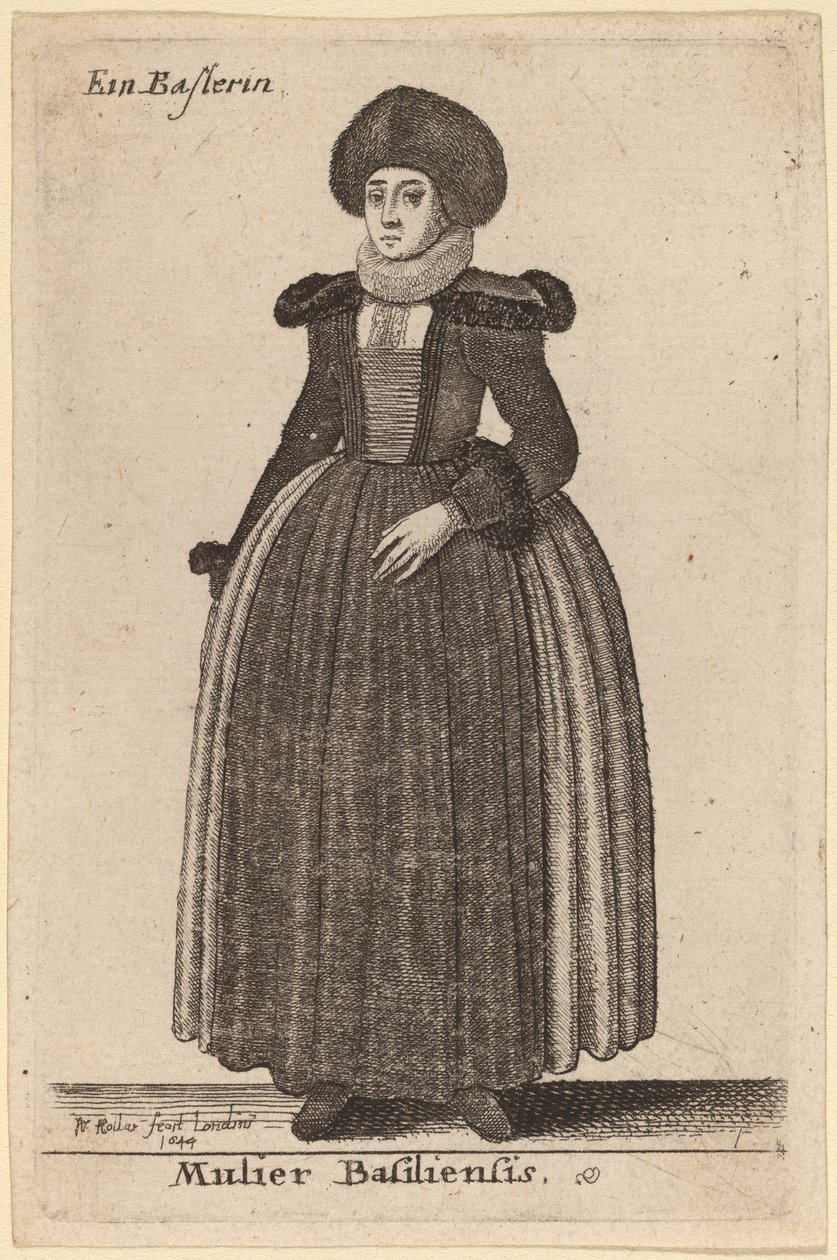 A mulher de Basileia de Wenceslaus Hollar