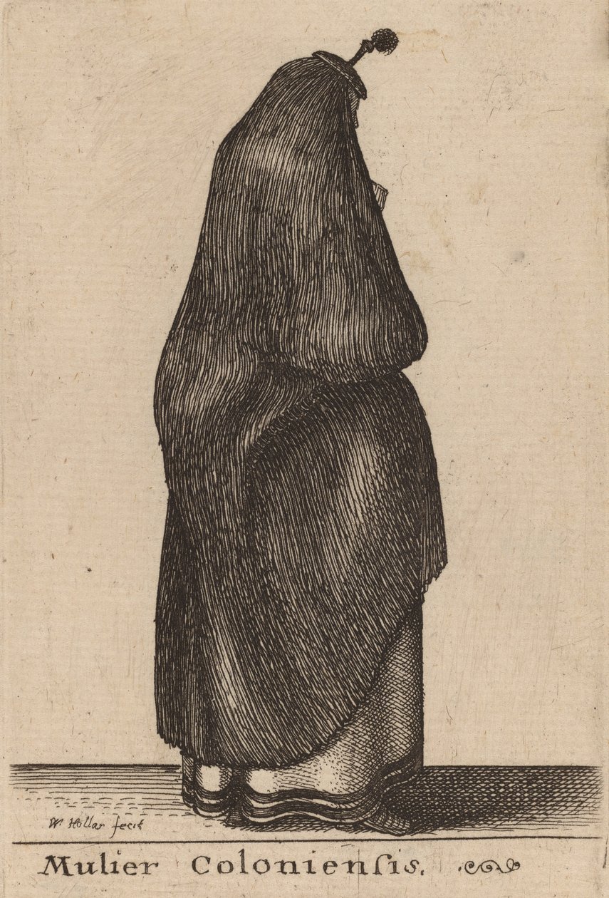 mulher de colônia. de Wenceslaus Hollar