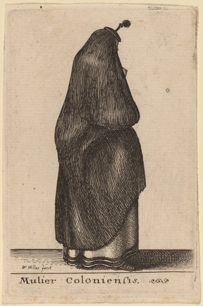 mulher de colônia de Wenceslaus Hollar