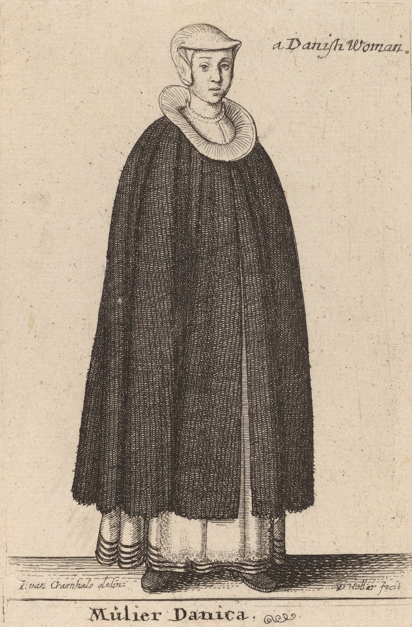 Mulier Danica. de Wenceslaus Hollar