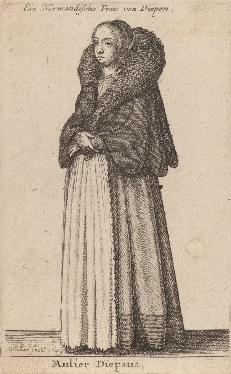 Mulier Diepana, 1649. de Wenceslaus Hollar