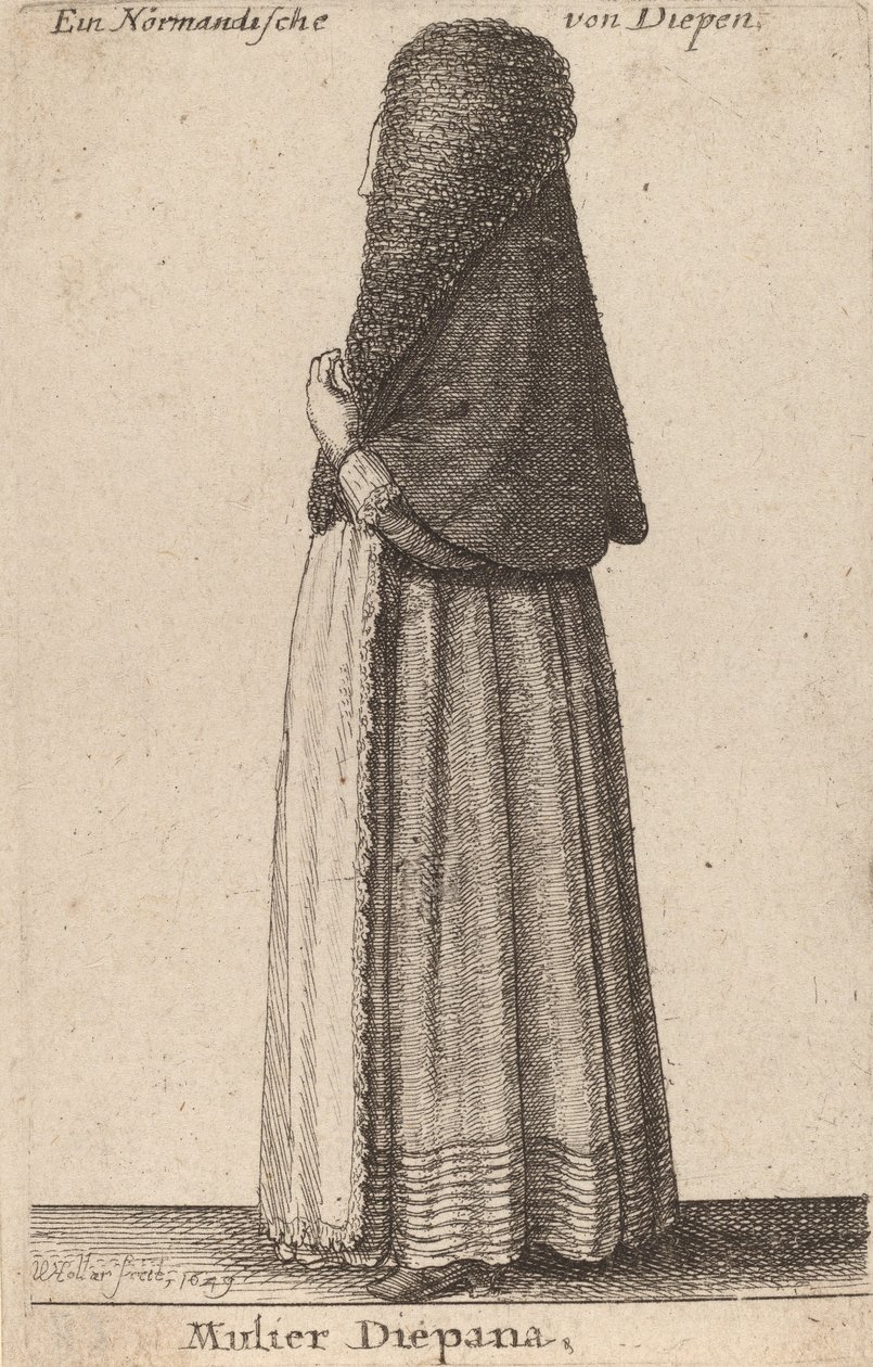 Mulier Diepana, 1649. de Wenceslaus Hollar