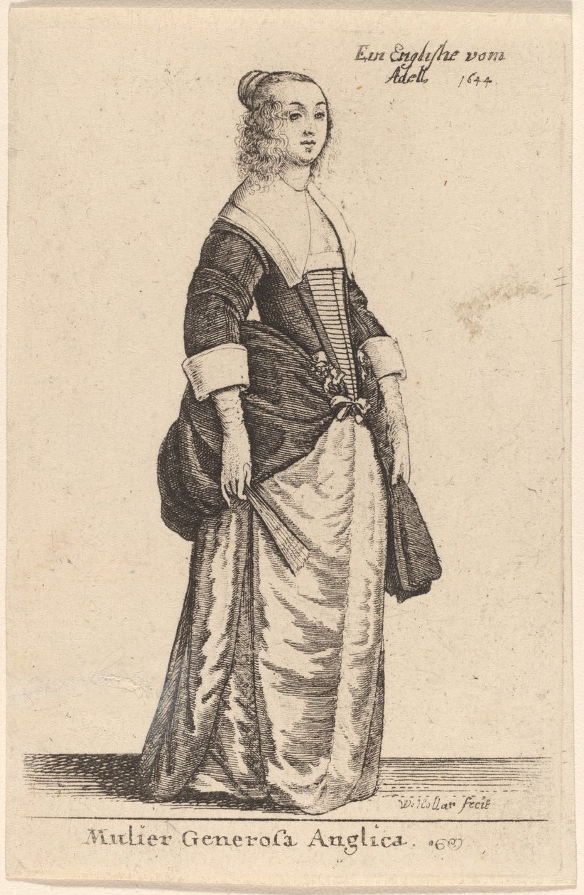 Nobre mulher inglesa de Wenceslaus Hollar