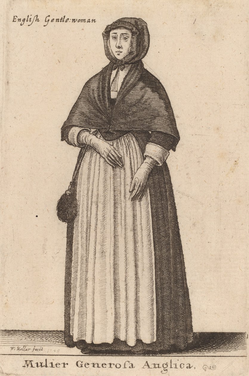 Mulier Generosa Anglica, 1643. de Wenceslaus Hollar