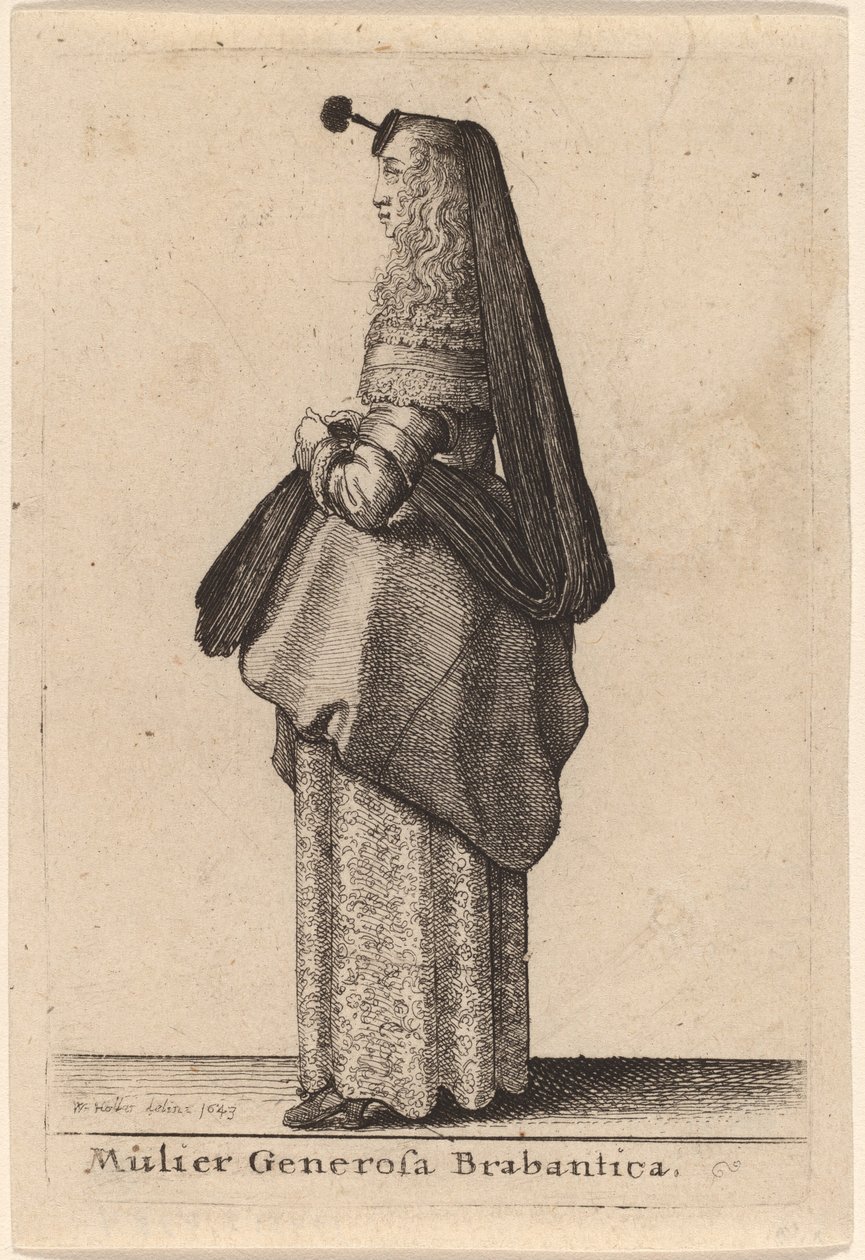Mulier Generosa Brabantica de Wenceslaus Hollar