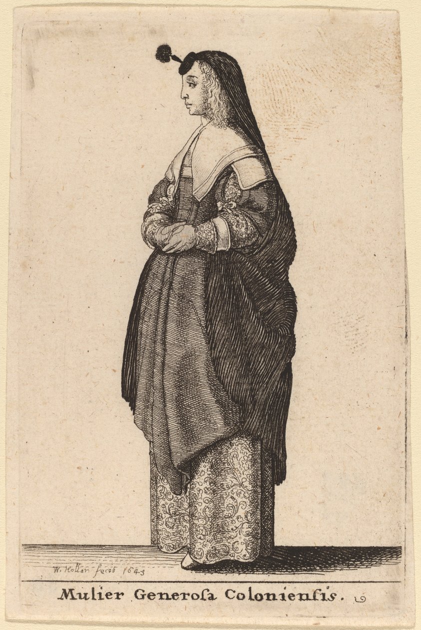 Mulier Generosa Coloniensis de Wenceslaus Hollar