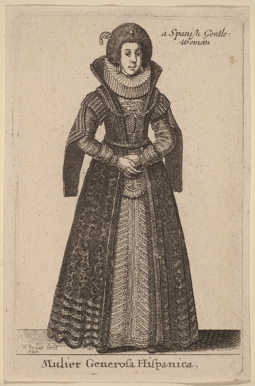 Dama espanhola de Wenceslaus Hollar