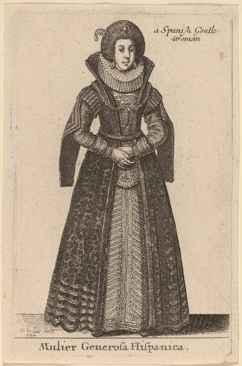 Mulier Generosa Hispânica de Wenceslaus Hollar