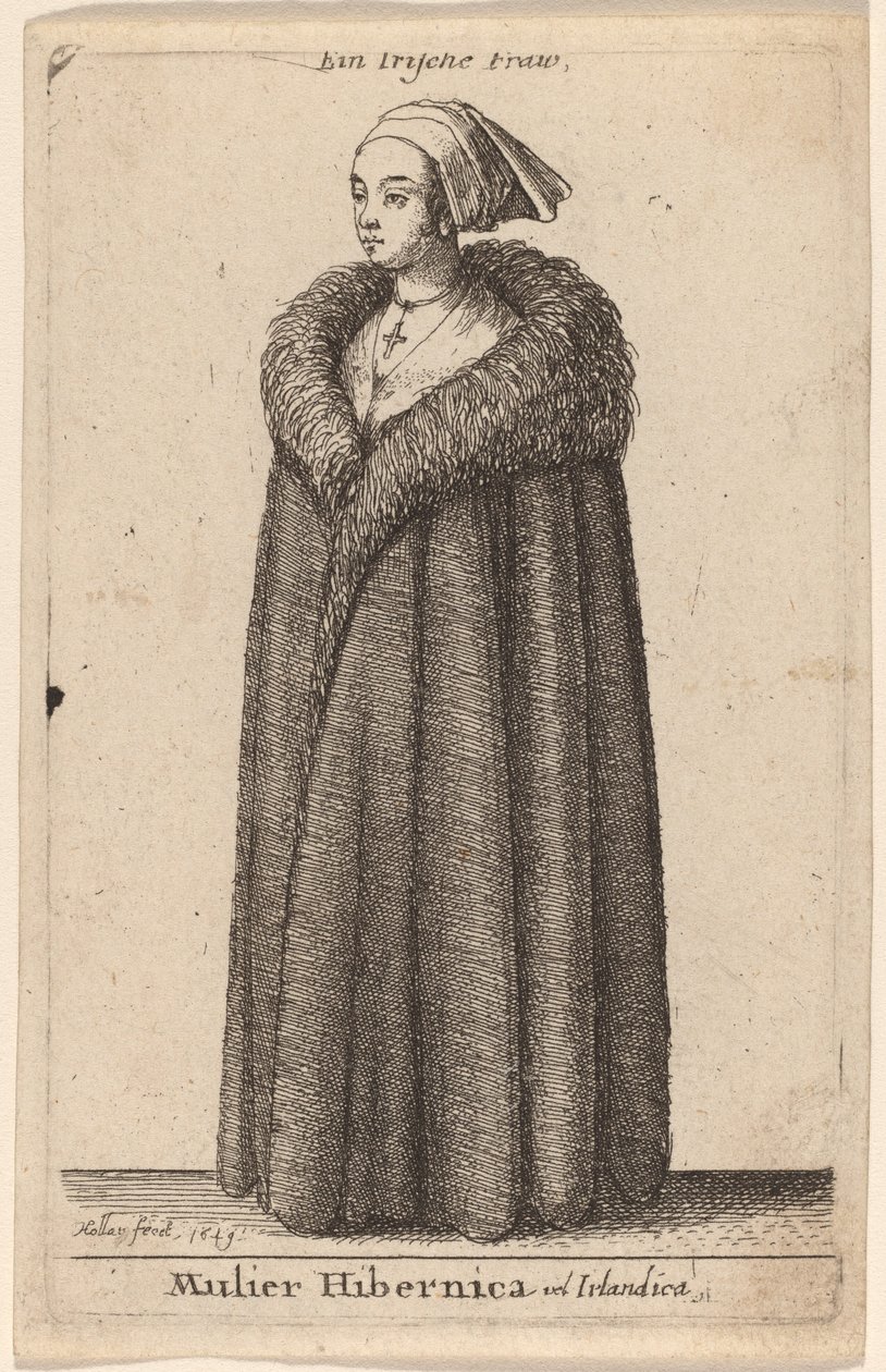 Mulier Hibernica vel Irlandica de Wenceslaus Hollar