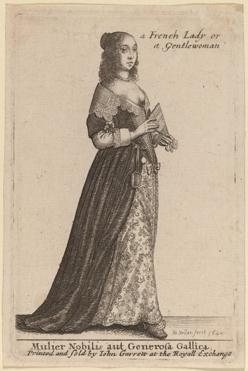 Mulier Nobilis de Generosa Gallica de Wenceslaus Hollar