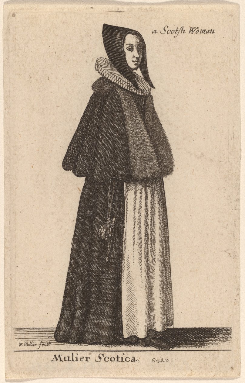 mulher gaélica de Wenceslaus Hollar
