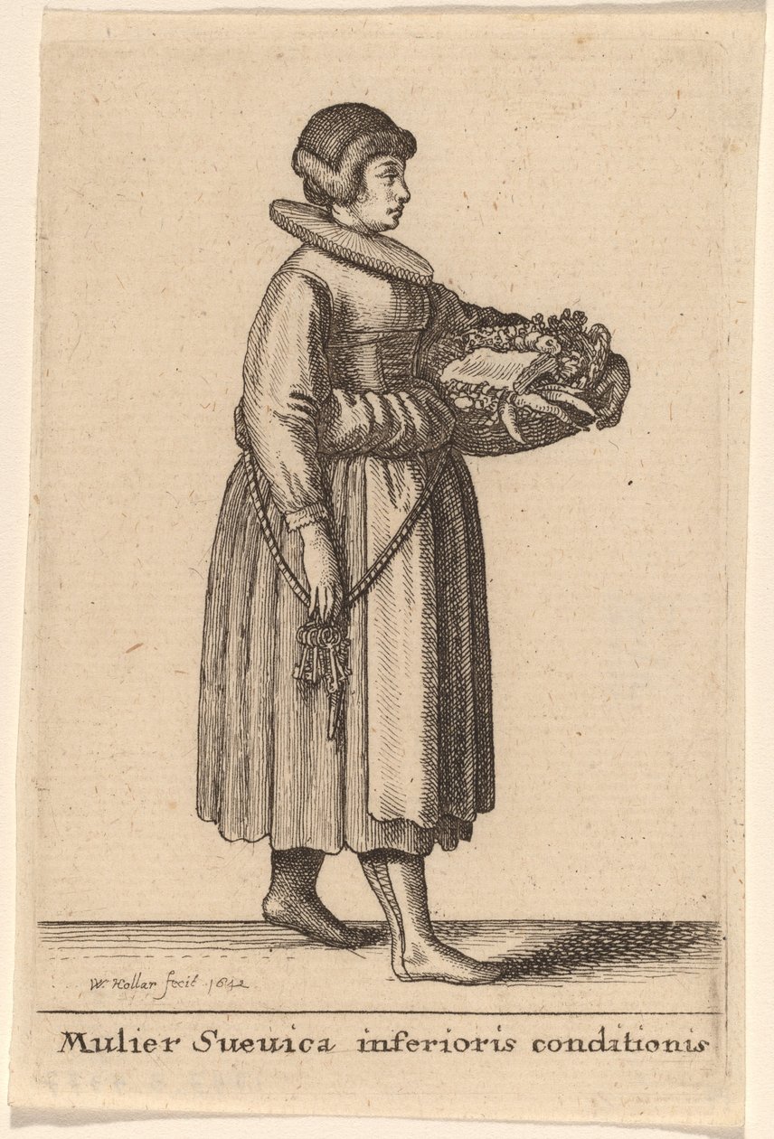 mulher sueca de condição inferior de Wenceslaus Hollar