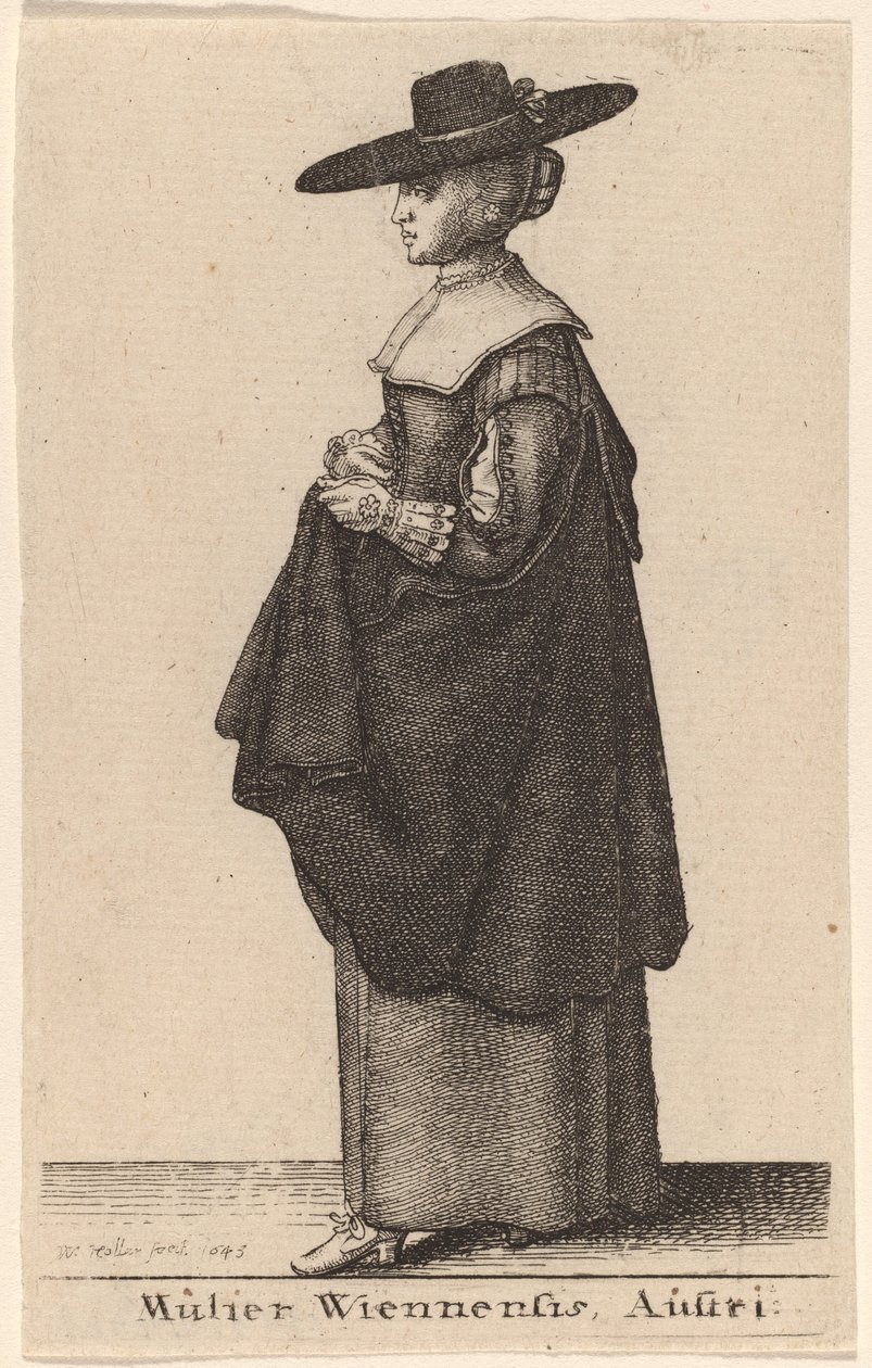 Mulier Wiennensis Austri de Wenceslaus Hollar
