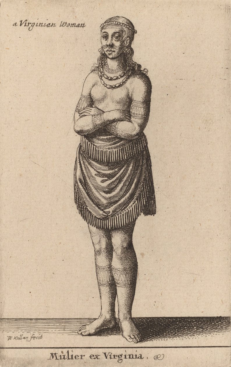 A mulher é da Virgínia. de Wenceslaus Hollar