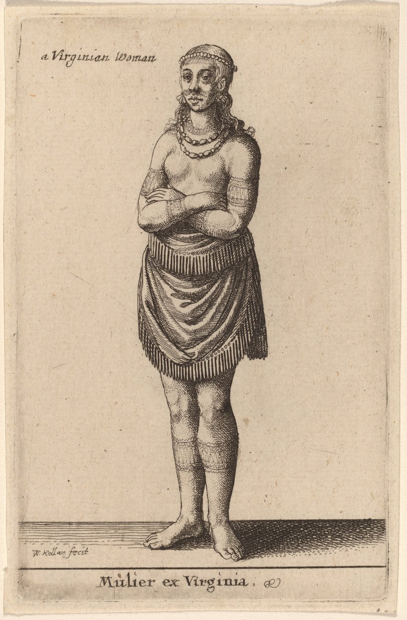 Mulier ex Virgínia de Wenceslaus Hollar