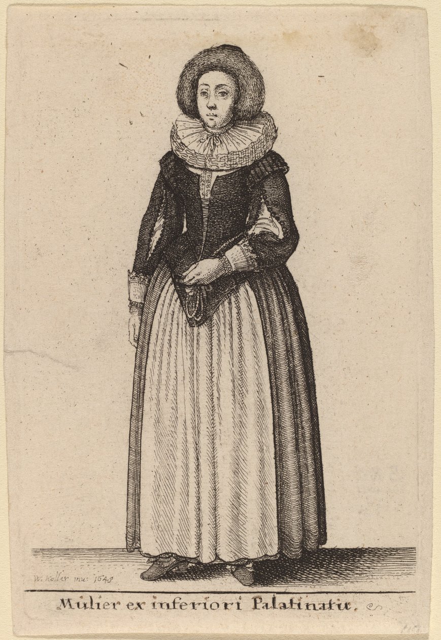 Mulier ex inferiori Palainatu de Wenceslaus Hollar