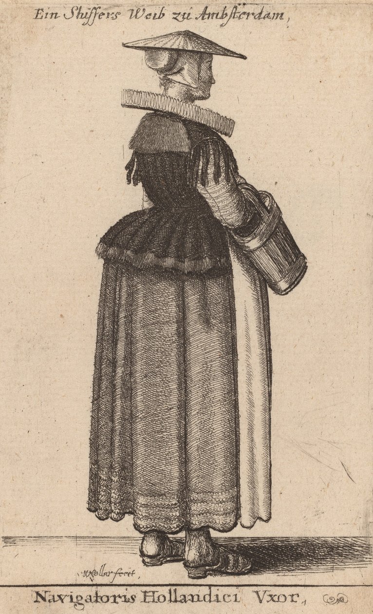 Navigatoris Hollandici Vxor. de Wenceslaus Hollar