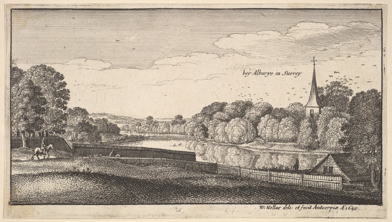 Perto de Albury, 1645. de Wenceslaus Hollar