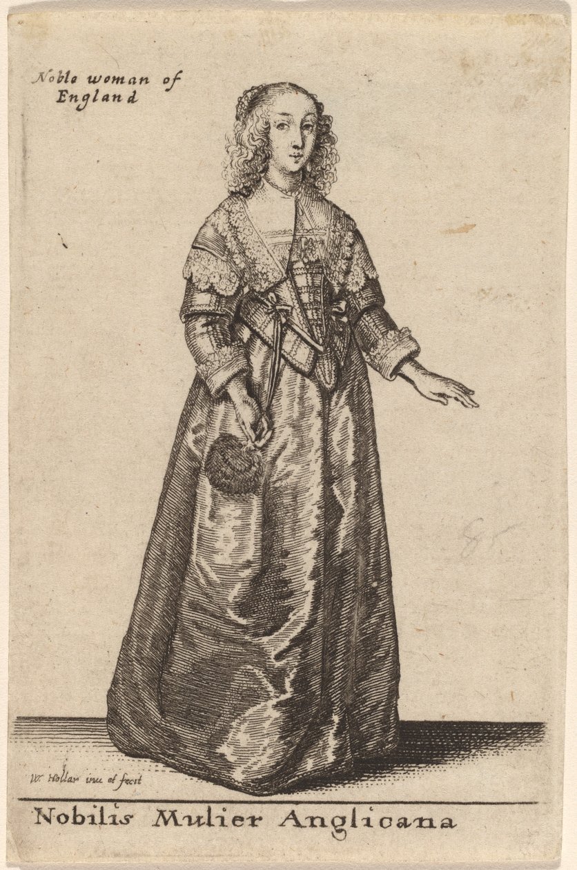 Uma famosa mulher anglicana de Wenceslaus Hollar