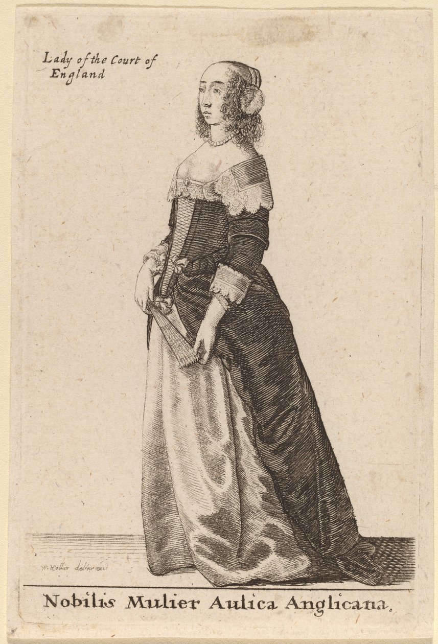 Nobre Tribunal da Mulher Anglicana de Wenceslaus Hollar