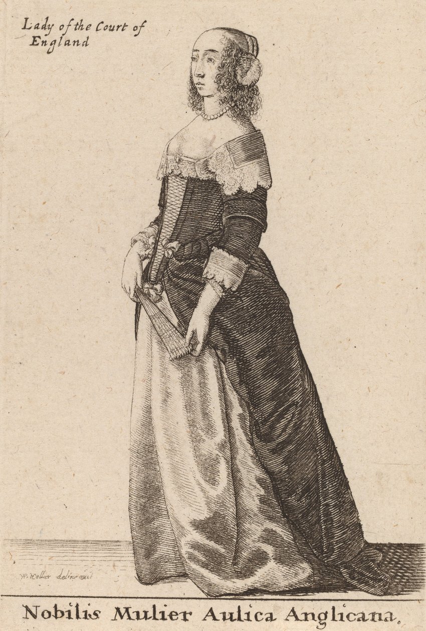 Tribunal Anglicano da Mulher Nobre, 1643 de Wenceslaus Hollar