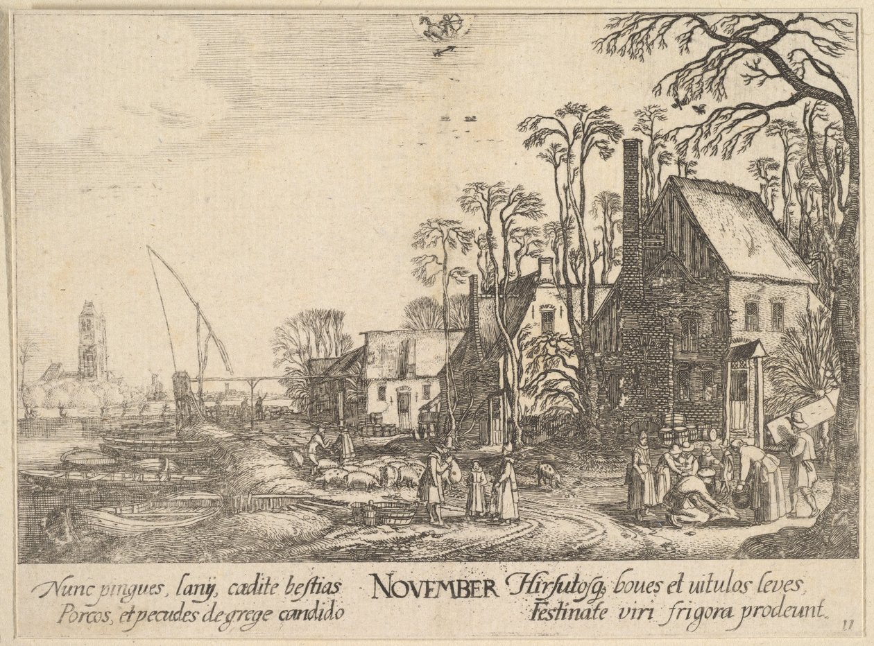 Novembro, 1628-29. de Wenceslaus Hollar