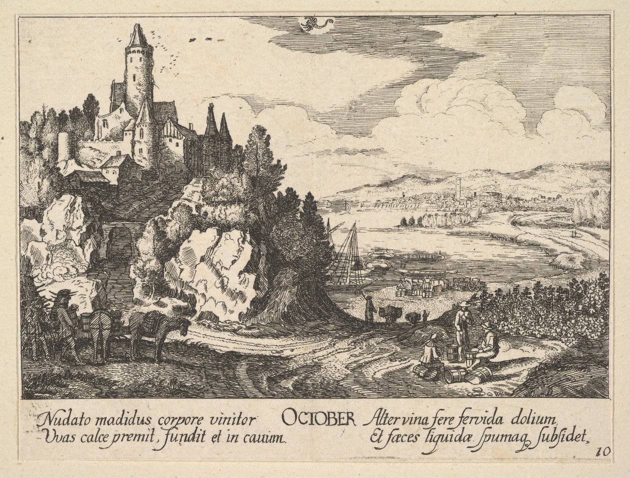 Outubro, 1628-29. de Wenceslaus Hollar