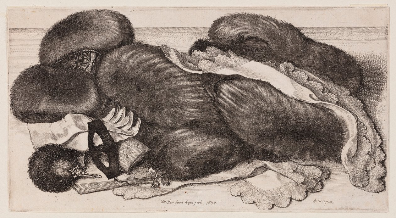 Coleção de manguitos, luvas e cachecóis de Wenceslaus Hollar