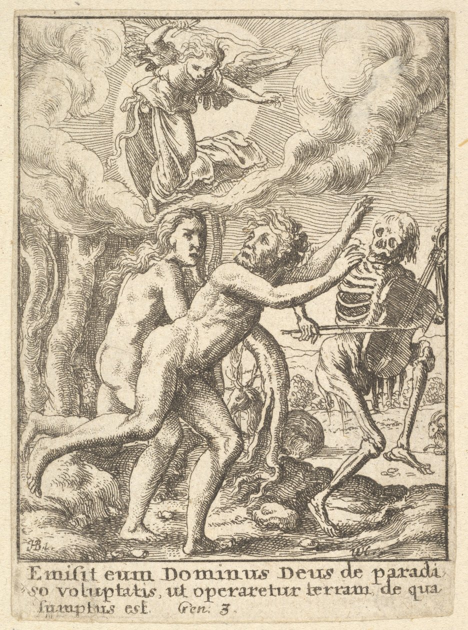 Paradise Lost, da Dança da Morte, 1651. de Wenceslaus Hollar