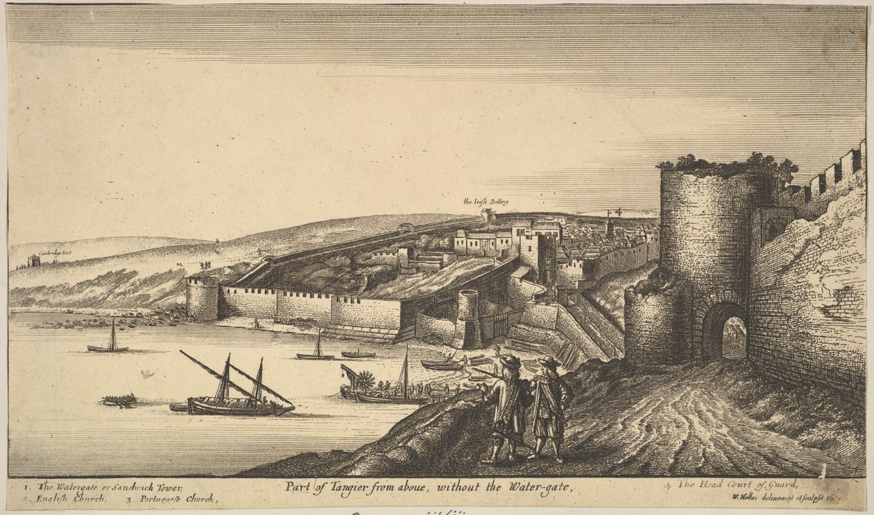 Parte de Tânger de cima, 1670. de Wenceslaus Hollar